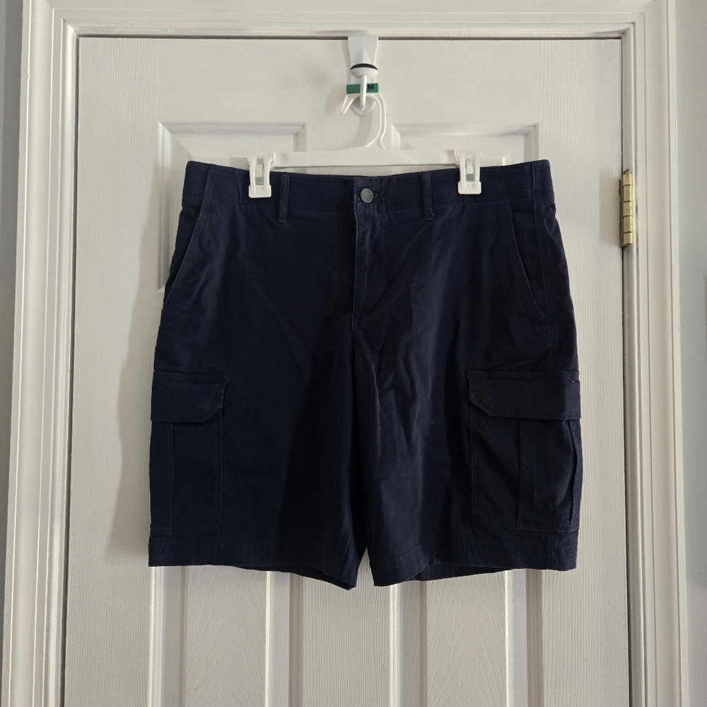 Men's George Size 34 Navy Cargo Shorts